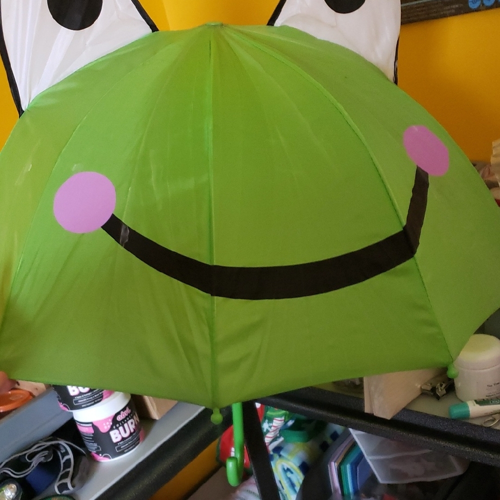 Green Frog Kids Costume Umbrella